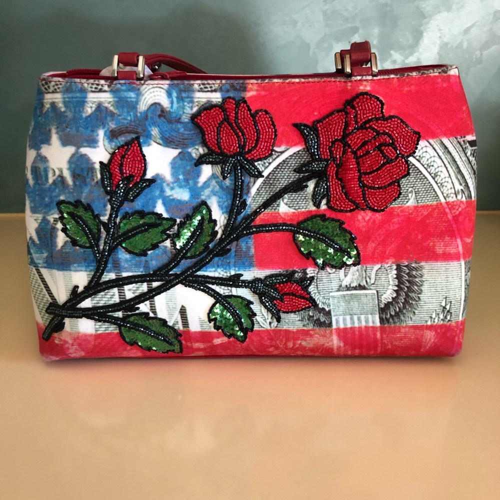 Vintage Isabella Fiore American Flag bag